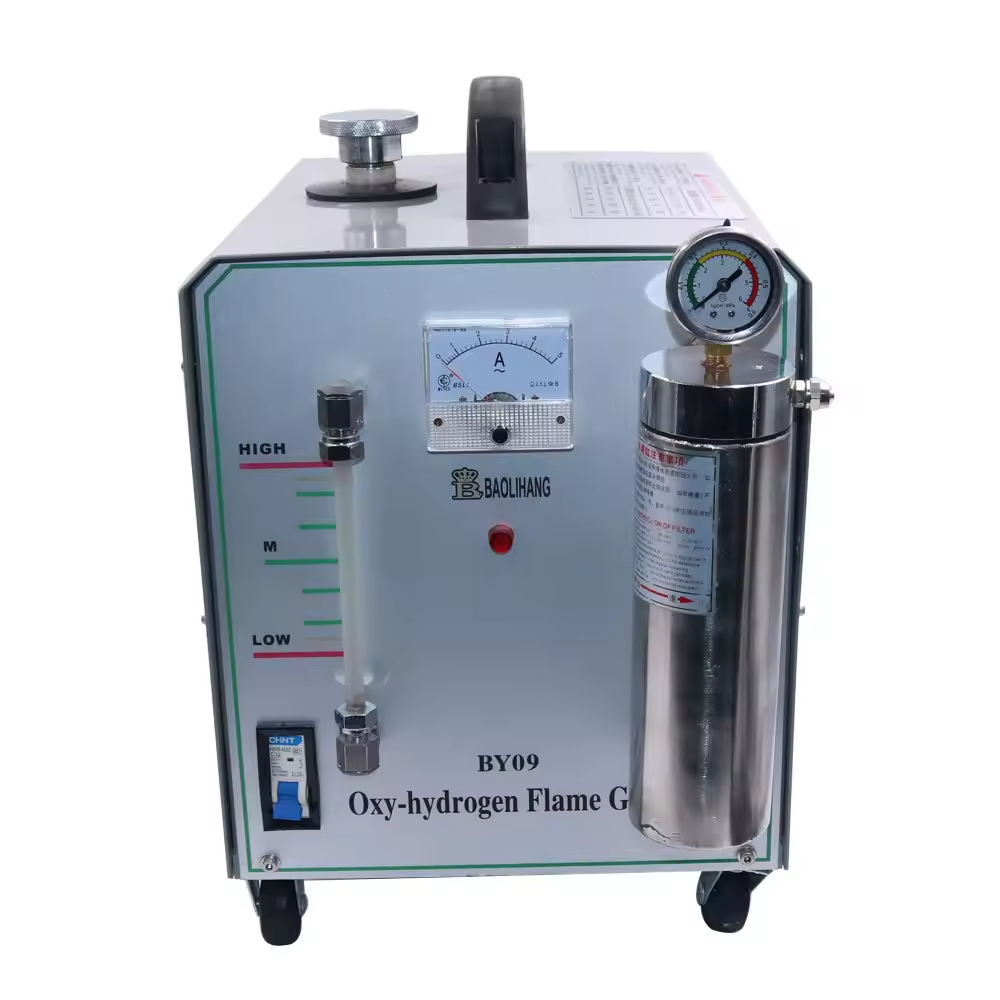 BY09 400W Oxygen Flame Polishing Machine Melting Jewelry Machine Platinum Welder 